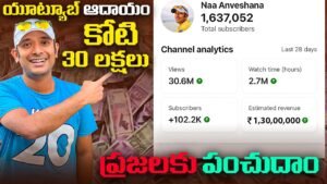 Read more about the article Naa Anveshana High youtube income